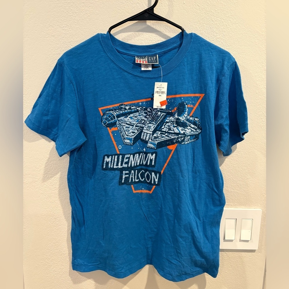 Deadstock Junk Food x Gap Kids Star Wars Millennium Falcon T-shirt XXL